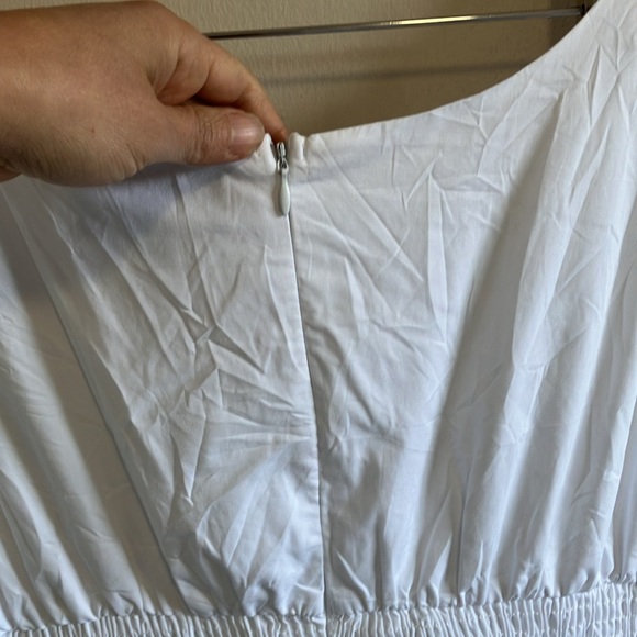 Lulu’s Simplicity is Best white sleeveless midi dress size Large - Picture 10 of 13